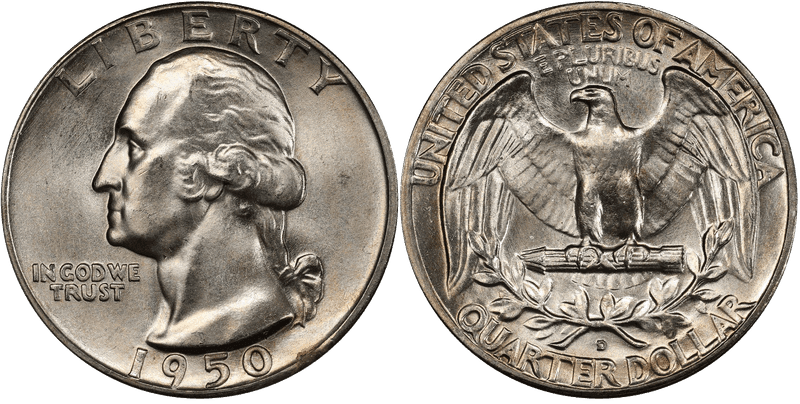 1950 Washington Quarter