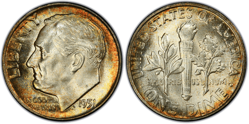 1951 Proof Roosevelt Dime