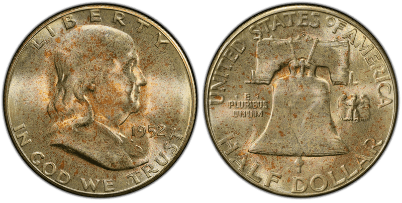 1952 (S) Franklin Half Dollar