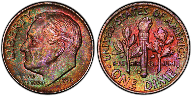 1953 Roosevelt Dime