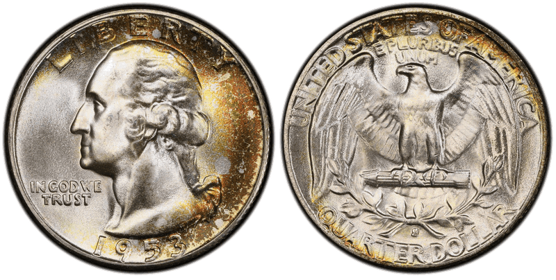 1953 (S) Washington Quarter