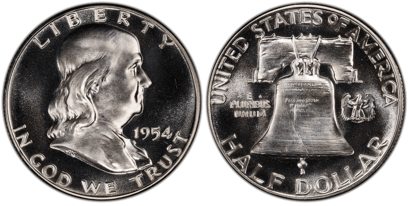 1954 Proof Franklin Half Dollar