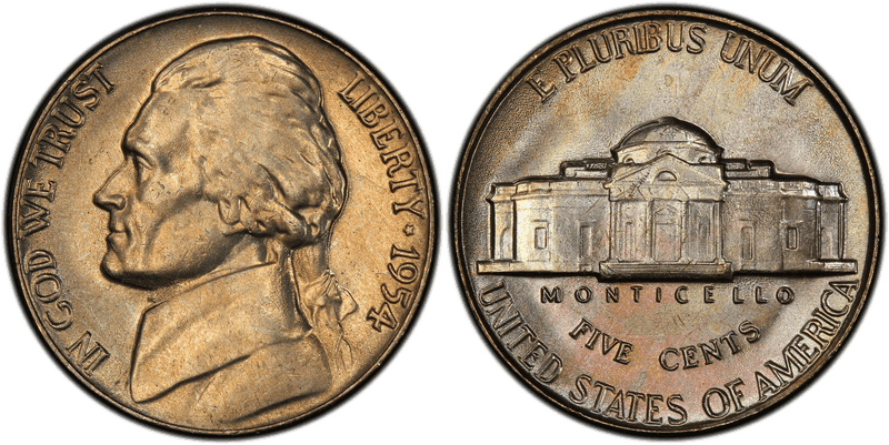 1954 Proof Jefferson Nickel