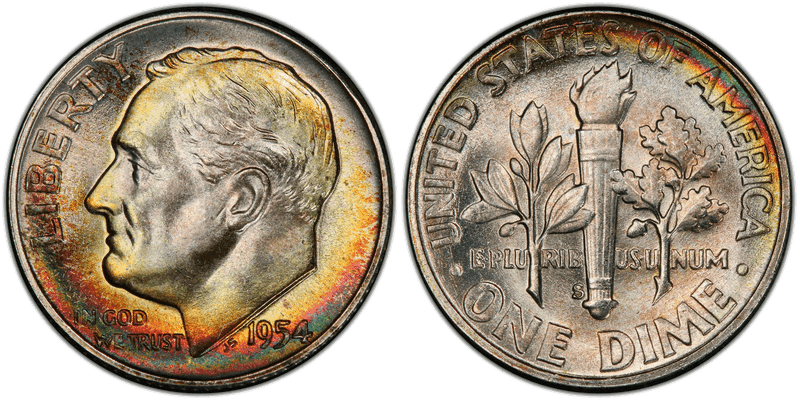 1954 (S) Roosevelt Dime