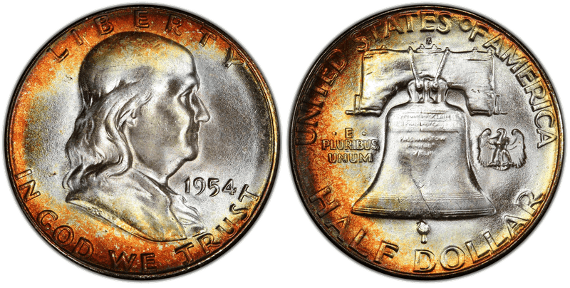 1954 (S) Franklin Half Dollar