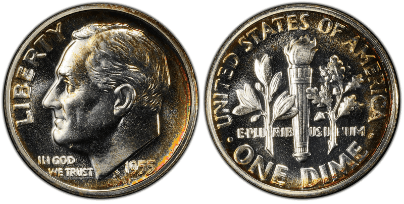 1955 Proof Roosevelt Dime
