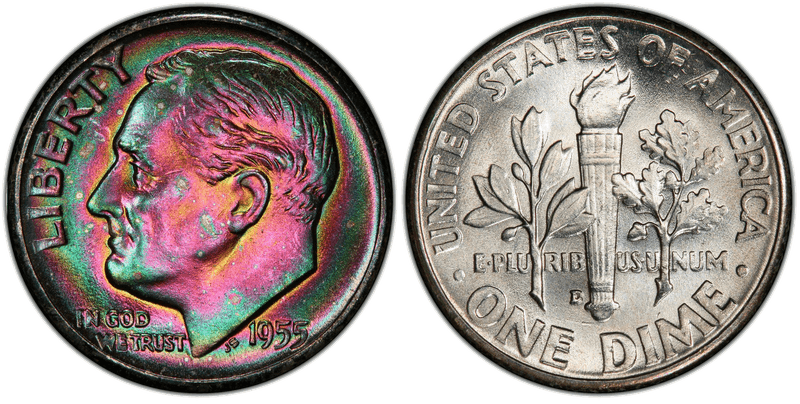 1955 Roosevelt Dime