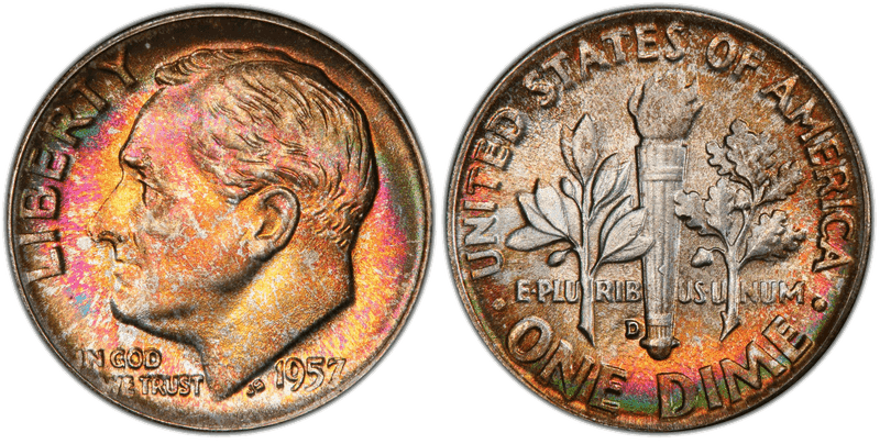 1957 Roosevelt Dime