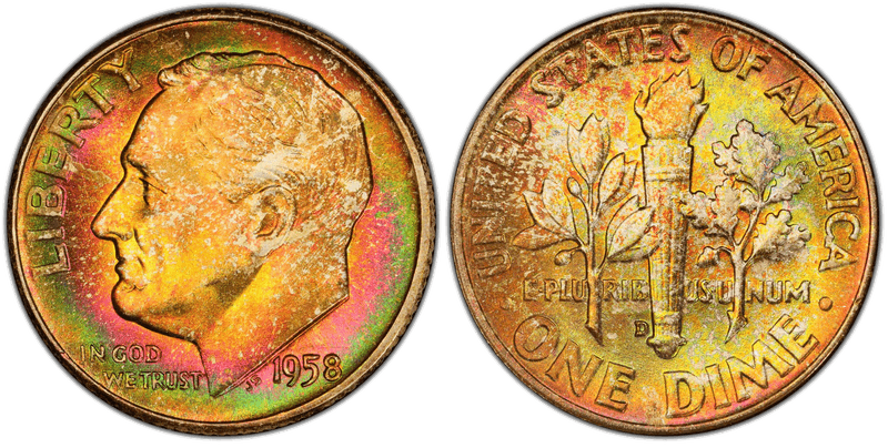 1958 Roosevelt Dime