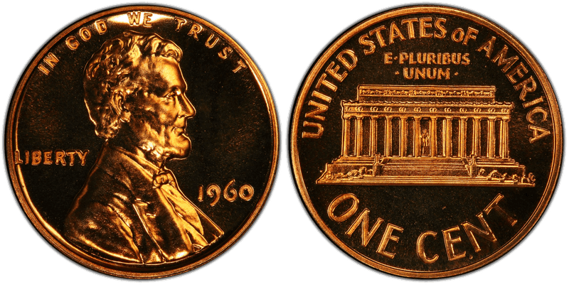 1960 Lincoln Memorial Cent - Proof Small/Large Date