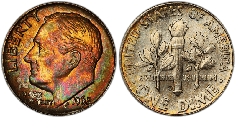1962 Roosevelt Dime
