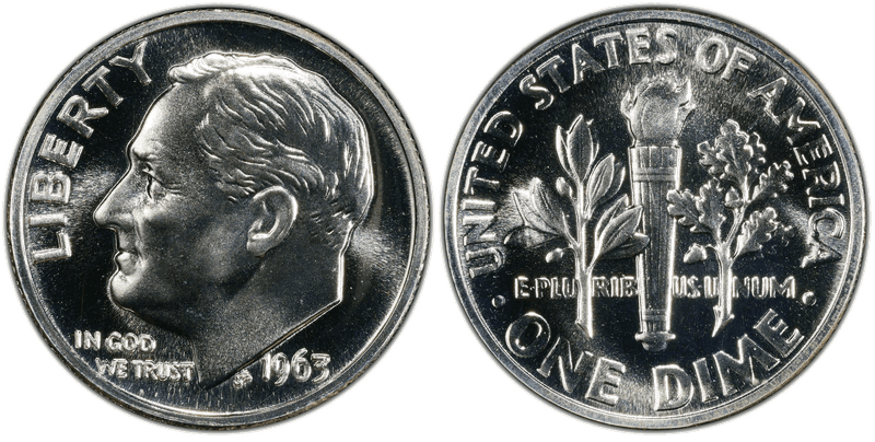 1963 Proof Roosevelt Dime