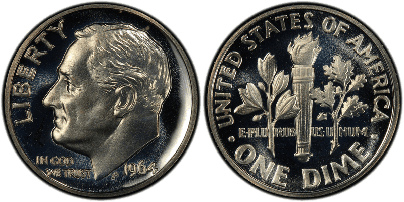 1964 Proof Roosevelt Dime