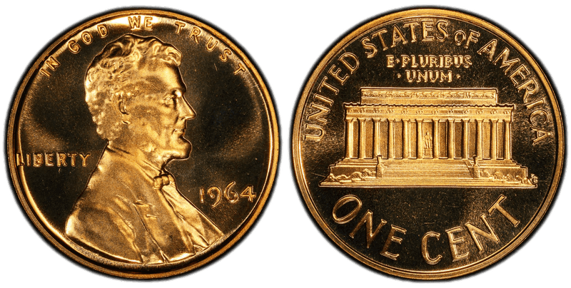1964 Proof Lincoln Memorial Cent