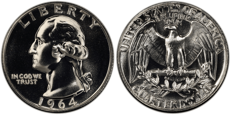 1964 Proof Washington Quarter