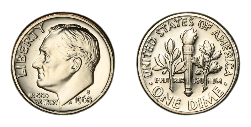 1968 (S) Proof Roosevelt Dime