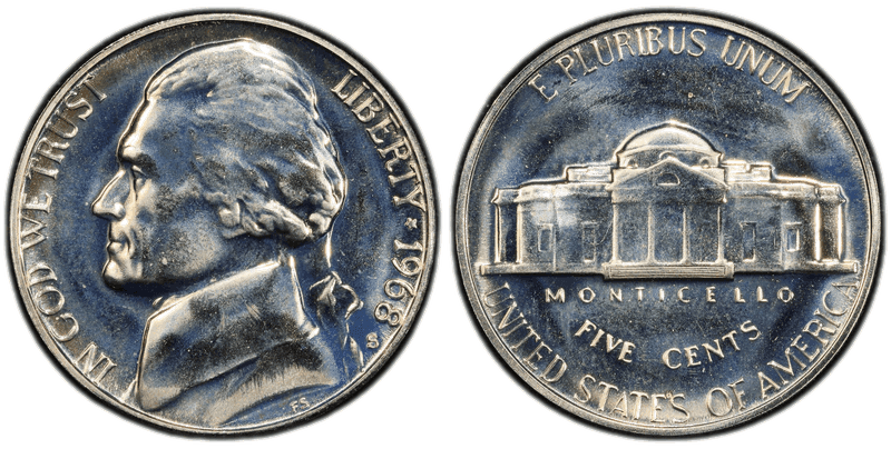 1968 (S) Proof Jefferson Nickel