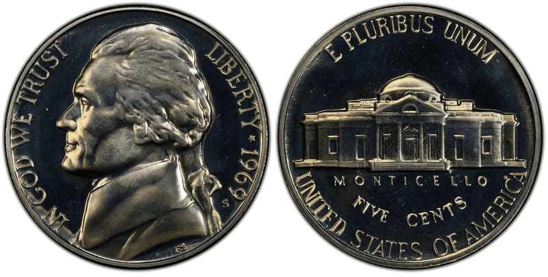 1969 (S) Proof Jefferson Nickel