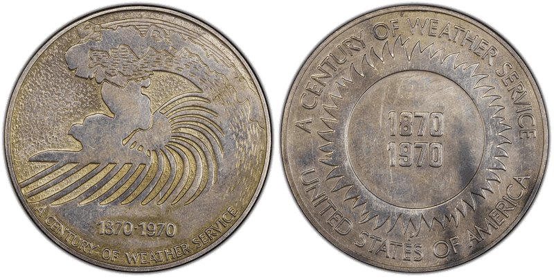 1970-P Silver Medal Weather Services