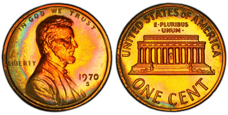 1970 (S) Lincoln Memorial Cent - Proof Small Date