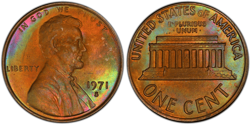 1971 (S) Proof Lincoln Memorial Cent