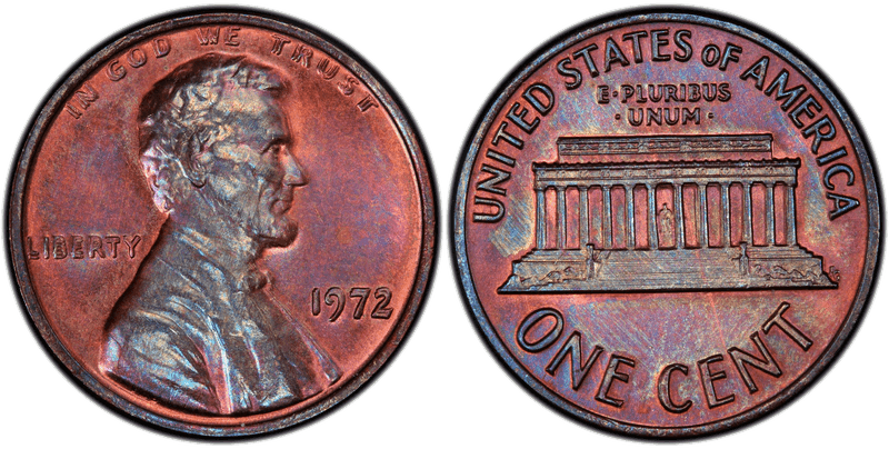 1972 Lincoln Memorial Cent - Doubled Die Obverse