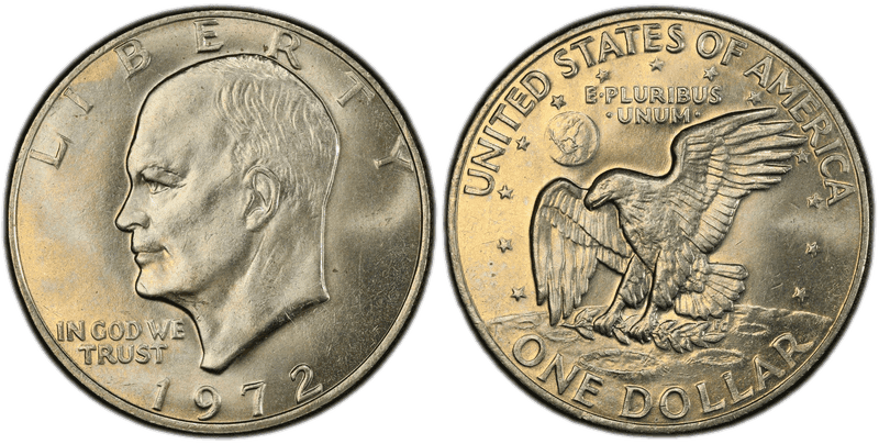 1972 Eisenhower Dollar - Type 3