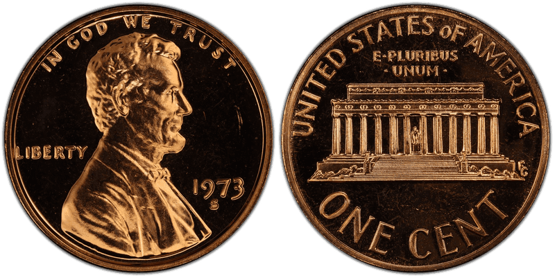 1973 (S) Proof Lincoln Memorial Cent
