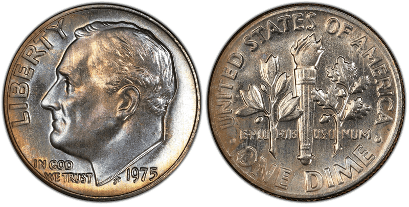 1975 Roosevelt Dime