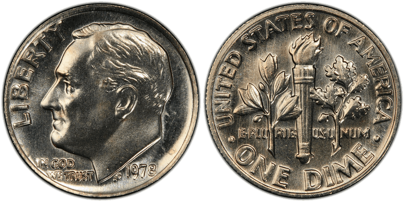 1978 Roosevelt Dime