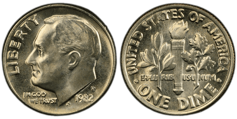 1982 (P) Roosevelt Dime