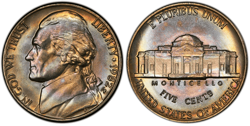 1982 (P) Jefferson Nickel