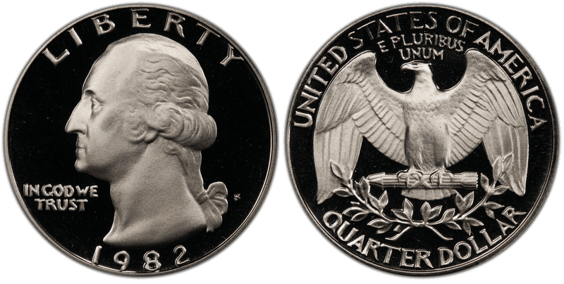 1982 (S) Proof Washington Quarter
