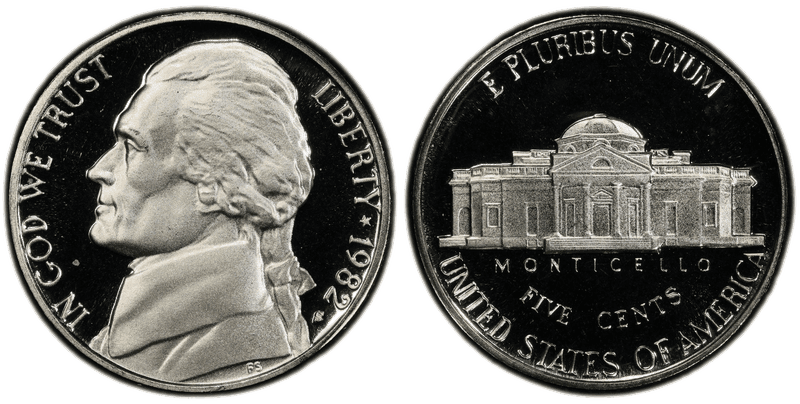 1982 (S) Proof Jefferson Nickel