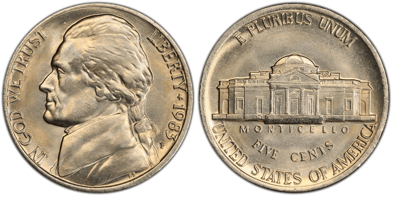 1983 (P) Jefferson Nickel