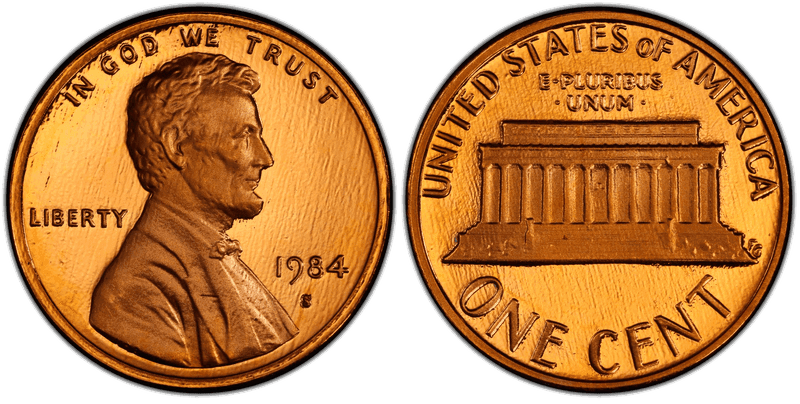 1984 (S) Proof Lincoln Memorial Cent