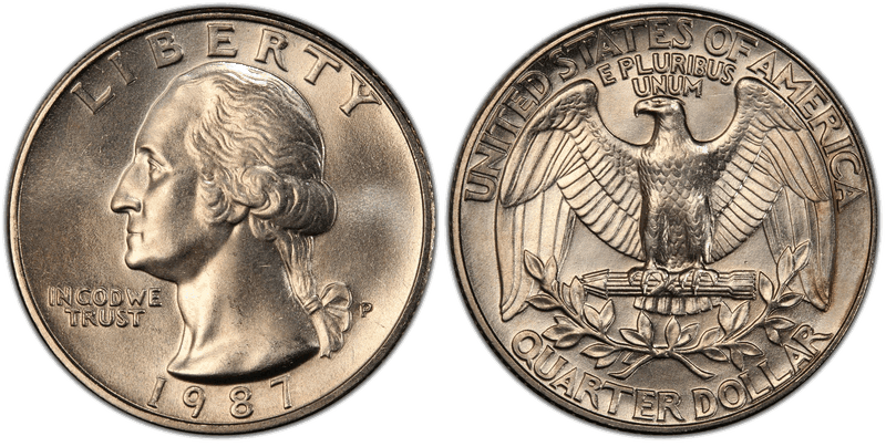 1987 (P) Washington Quarter