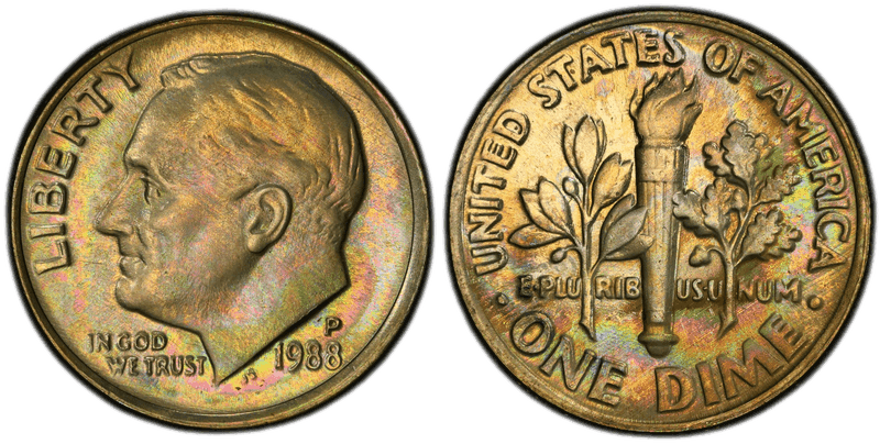 1988 (P) Roosevelt Dime