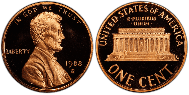 1988 (S) Proof Lincoln Memorial Cent