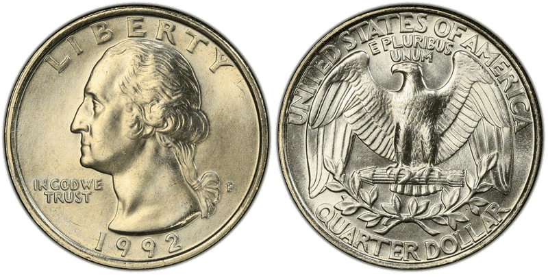1992 (P) Washington Quarter
