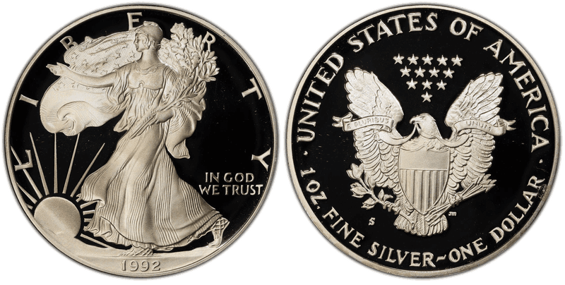 1992 (S) Proof American Silver Eagle
