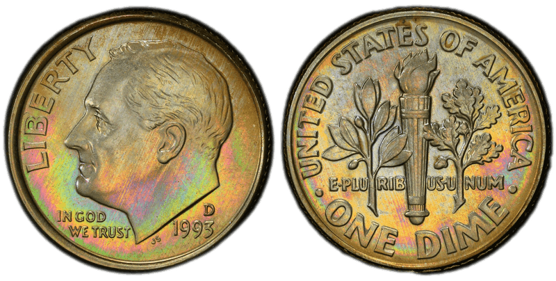 1993 (D) Roosevelt Dime