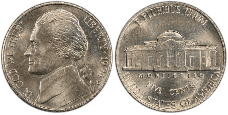 1994 Jefferson Nickel