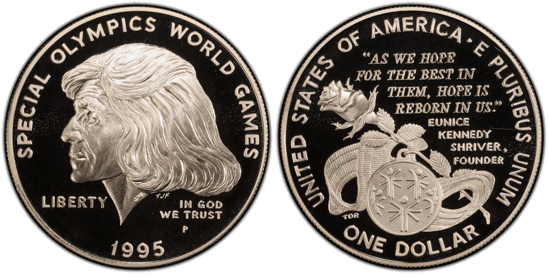 1995 (P) Proof Special Olympics Dollar