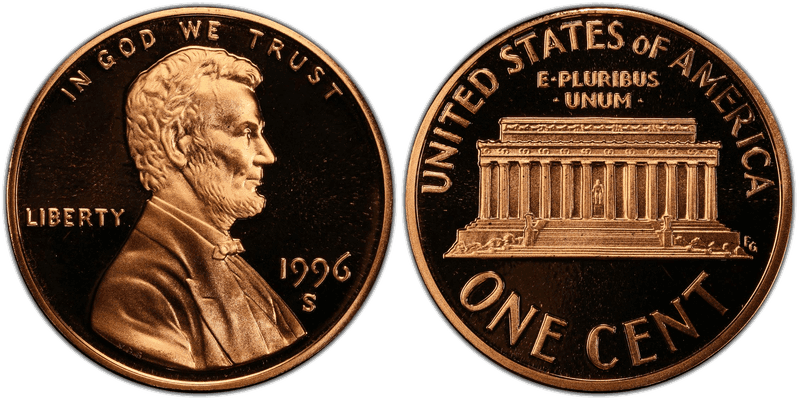 1996 (S) Proof Lincoln Memorial Cent