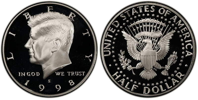 1998 (S) Proof Silver Kennedy Half Dollar