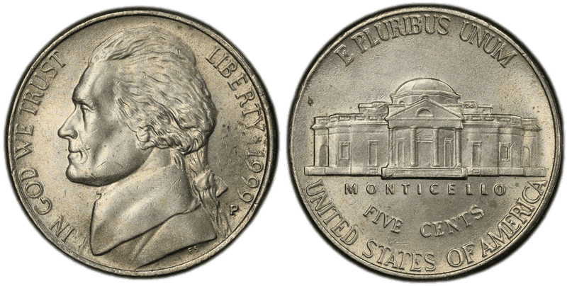 1999 (P) Jefferson Nickel
