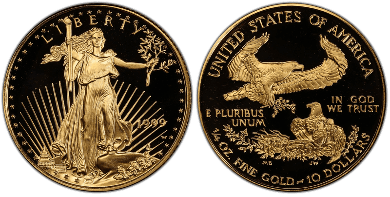 1999 (W) Proof American Eagle Ten Dollar Gold