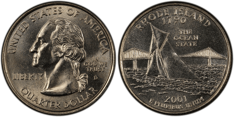 2001 (D) Rhode Island State Quarter