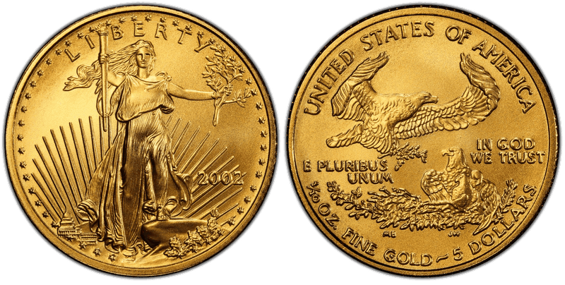 2002 American Eagle Five Dollar Gold